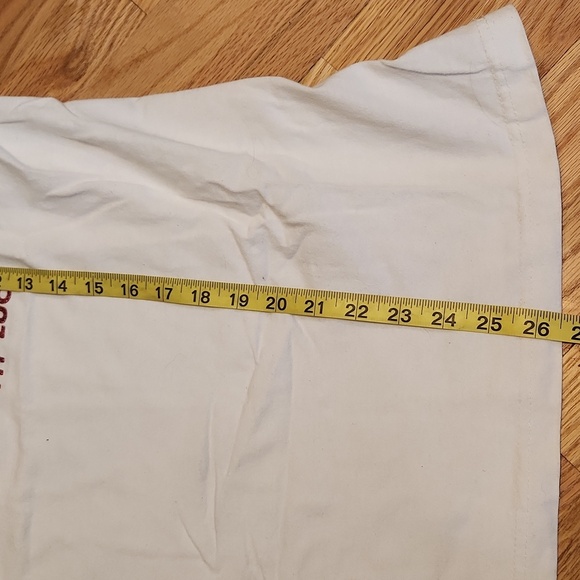 MAIN STREET Disney tee white red blue football Mickey 28 Outta My Way glitter - Picture 14 of 14